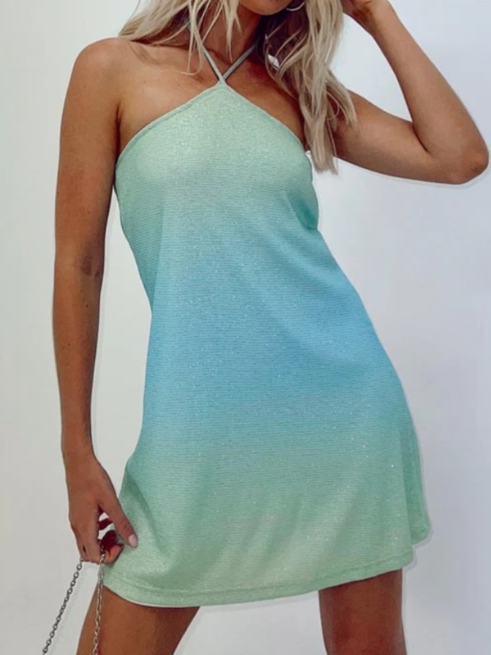 Princess Polly Ombré Halter Mini Dress